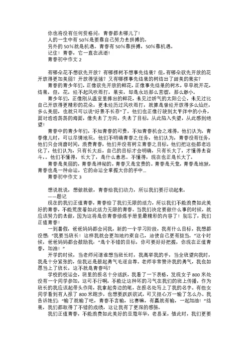 选择初中作文汇编15篇