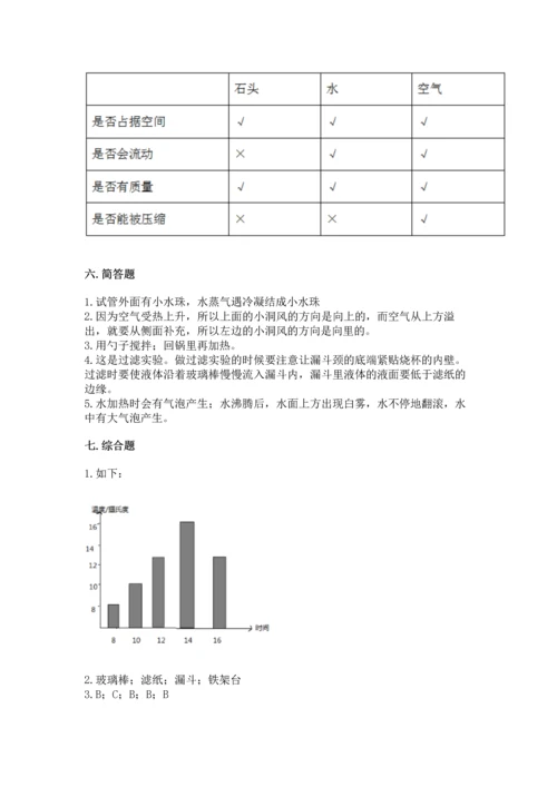 教科版三年级上册科学《期末测试卷》附答案【实用】.docx