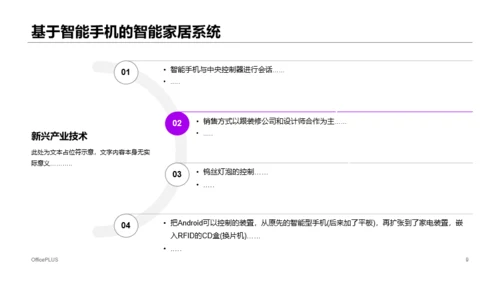 黑色商务风物联网智能家居系统研究报告PPT模板