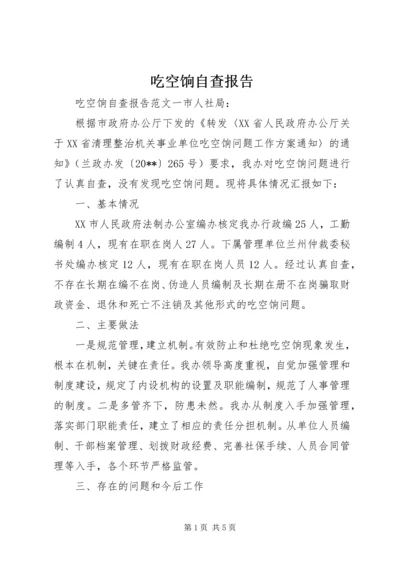 吃空饷自查报告 (2).docx