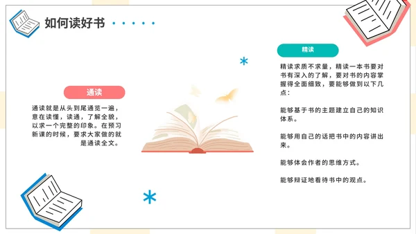 卡通手绘世界读书日节日科普介绍PPT模板