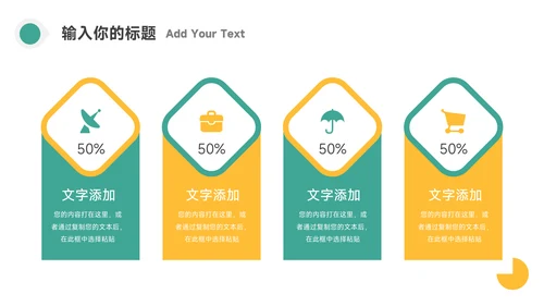 黄绿双色简约员工心理培训PPT模板
