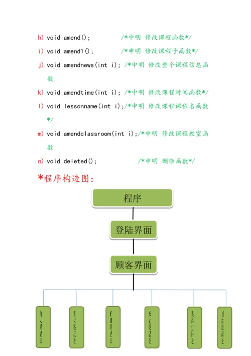 C语言课程设计个人课程表管理系统报告.docx