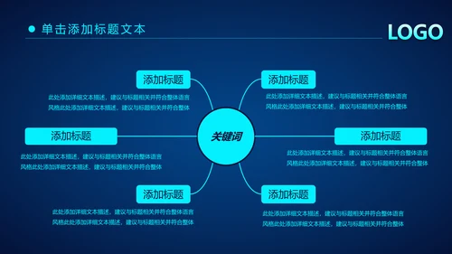 炫酷蓝色科技公安警察工作汇报PPT模板