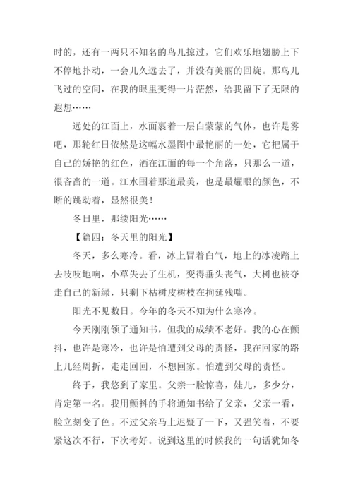 冬日的阳光作文400字.docx