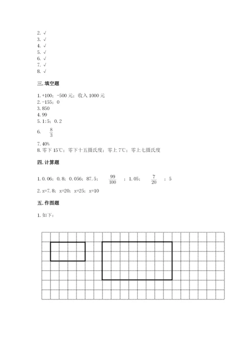 沪教版数学六年级下册期末检测试题精品（突破训练）.docx