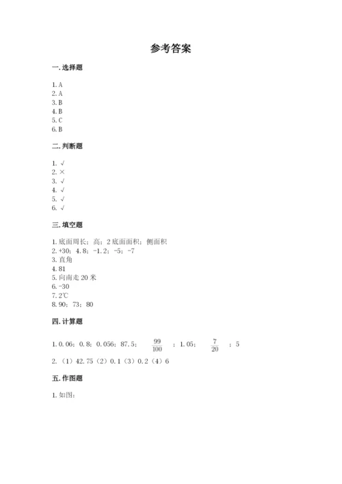 盘龙区六年级下册数学期末测试卷加精品答案.docx