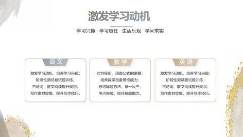 莫兰迪风格初中班主任述职报告PPT动态模板