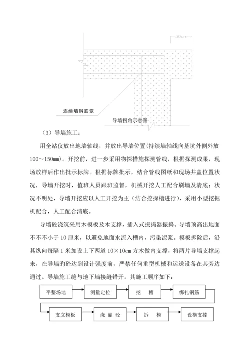 地下连续墙专项综合施工专题方案范文.docx