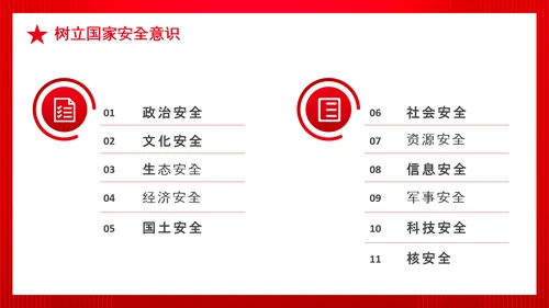 全民国家政府安全教育日PPT模板