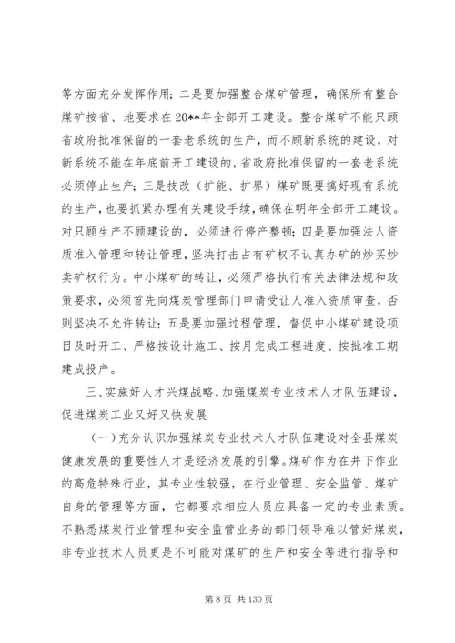 副县长在全县煤炭工作会议上的讲话_1.docx