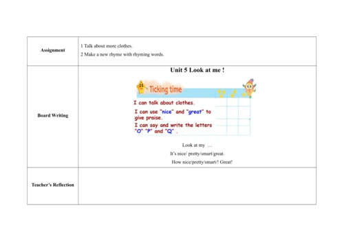 Unit 5 Look at me! C  Letter time, Rhyme time , Ch