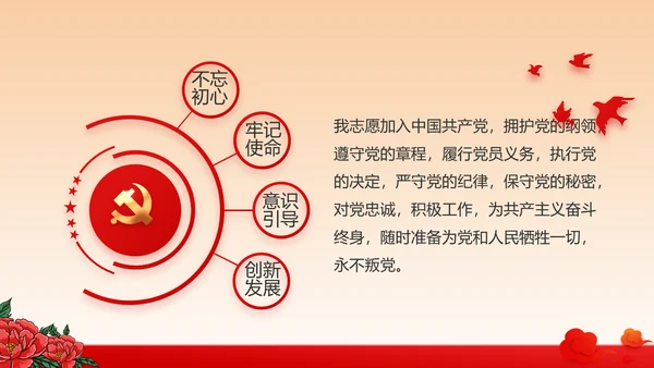 红色学党史传承红色基因动态PPT