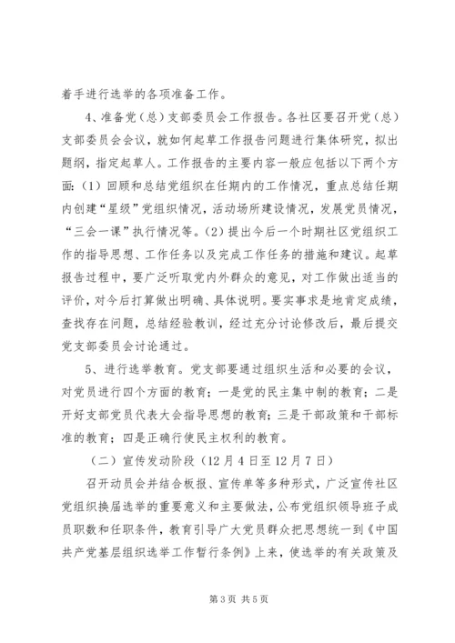 街道社区党组织换届选举工作方案 (2).docx