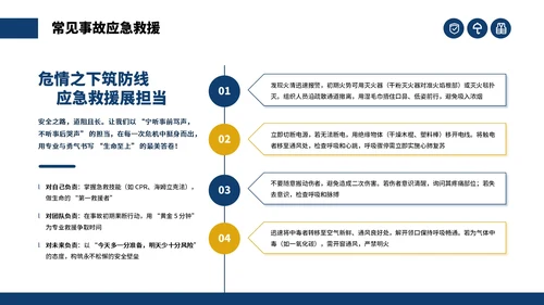 蓝色商务建筑工地安全生产月主题会议通用PPT模板