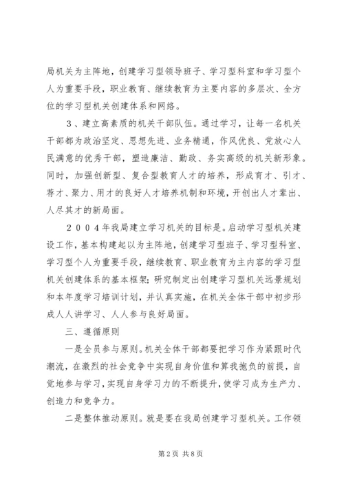 关于创建学习型机关的实施意见.docx