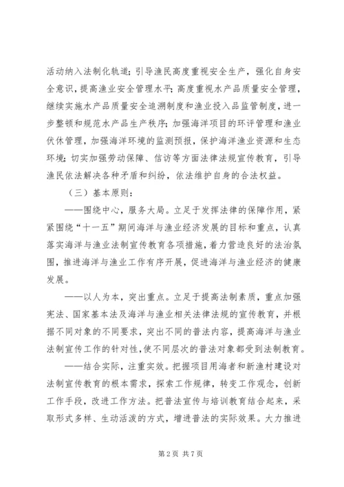 市海洋与渔业系统五五普法规划 (2).docx