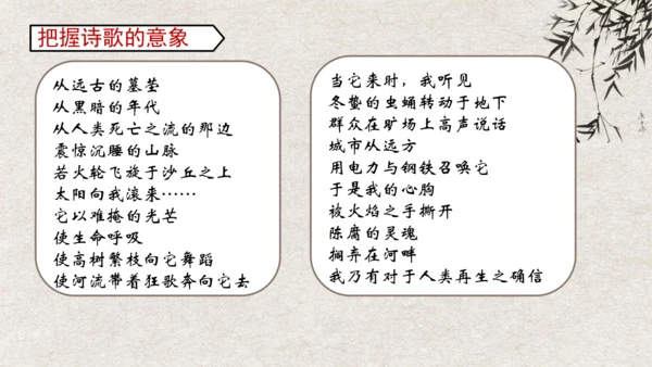 九年级语文上册第一单元 名著导读《艾青诗选》课件