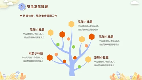 彩色剪纸花卉卡通儿童幼儿园年终总结教师年终工作总结工作汇报PPT
