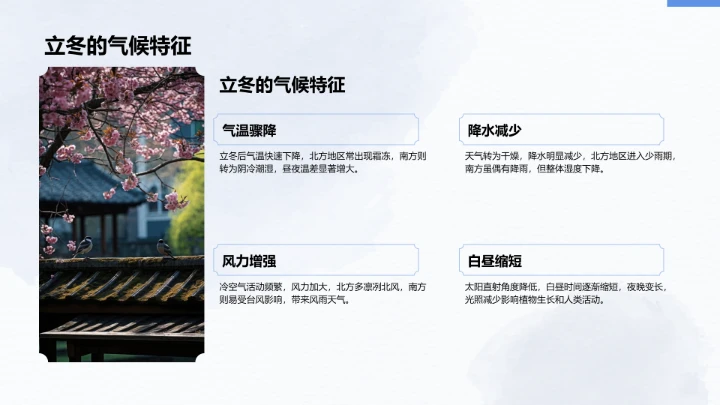 二十四节气立冬PPT模板