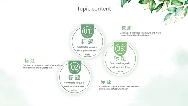 绿色小清新述职报告PPT动态模板