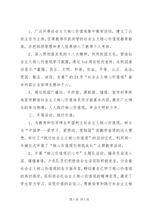 小学践行社会主义核心价值观活动总结 (3).docx