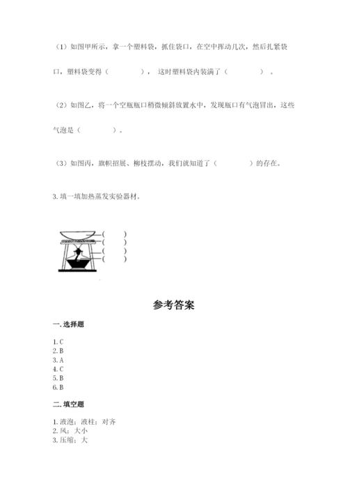 教科版三年级上册科学期末测试卷（历年真题）.docx