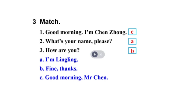 Starter Module1 Unit1 Good morning, Miss Zhou.