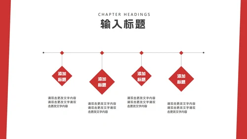 红色简约风房地产企业宣传介绍销售PPT模板