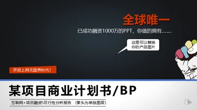 创业互联网电商产品项目分析报告通用PPT模板