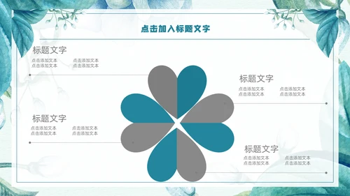 蓝色唯美文艺商务工作汇报通用PPT模板