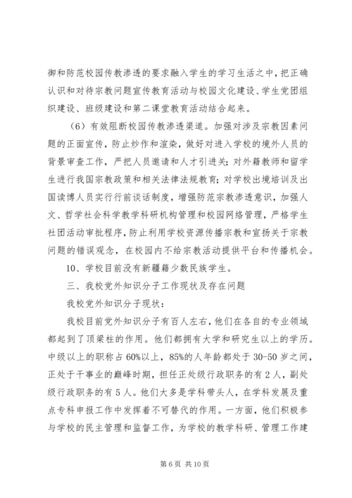 学院党外知识分子统战工作调研报告.docx