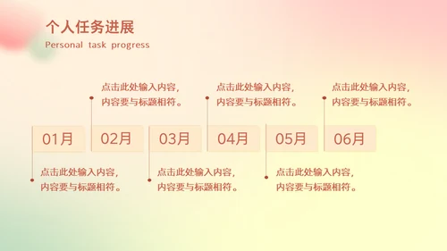 弥散光清新年终工作总结通用PPT模版