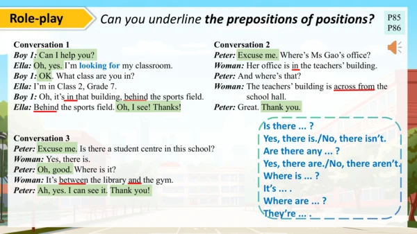 Unit 3 My School Section A 1a-pronunciation2 听说课课件