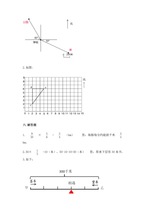 人教版六年级上册数学期中测试卷精品（b卷）.docx