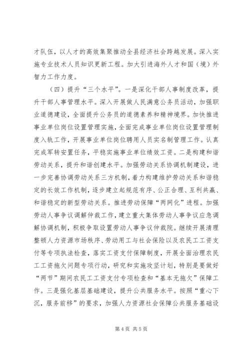 人力资源社会保障工作计划范文.docx