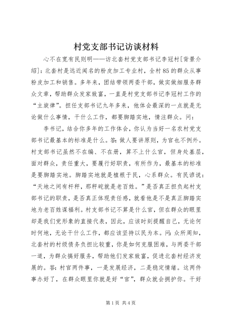 村党支部书记访谈材料 (5).docx