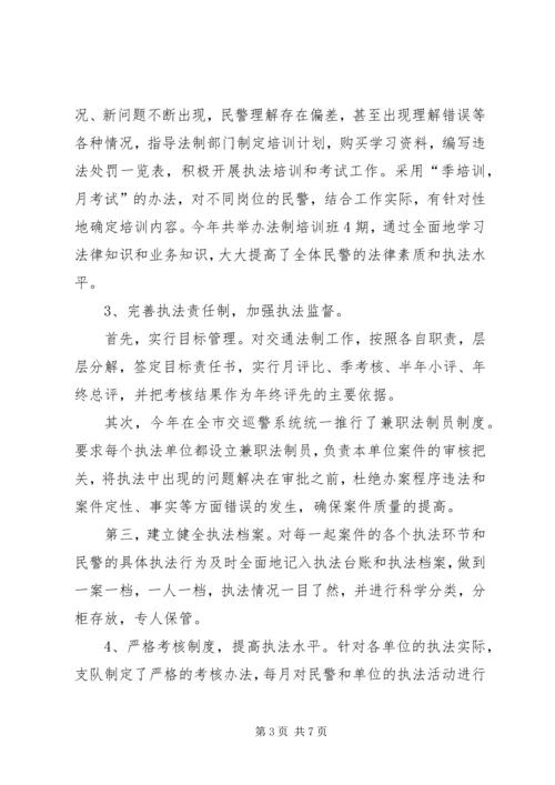 交巡警支队副支队长述职报告.docx