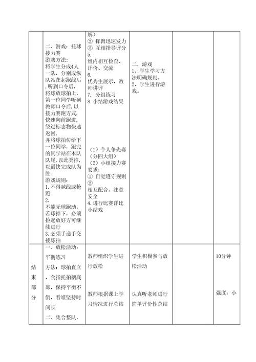 羽毛球正手发高远球教案