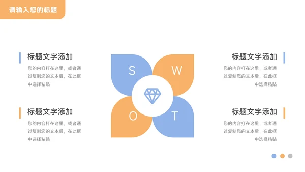 黄蓝简洁Web风公司宣传画册PPT模板