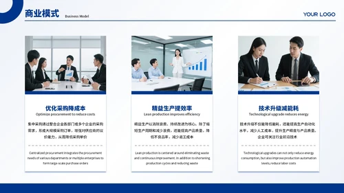 蓝色商务商业项目计划书PPT模板