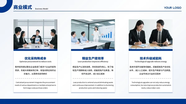 蓝色商务商业项目计划书PPT模板