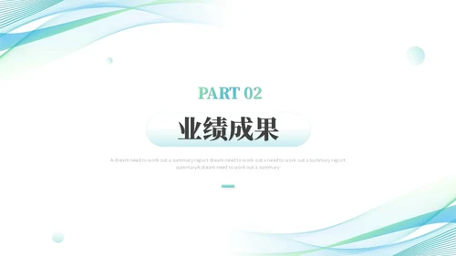 简约流体线条个人年终总结年终工作总结工作汇报述职报告ppt模板工作总结年终总结