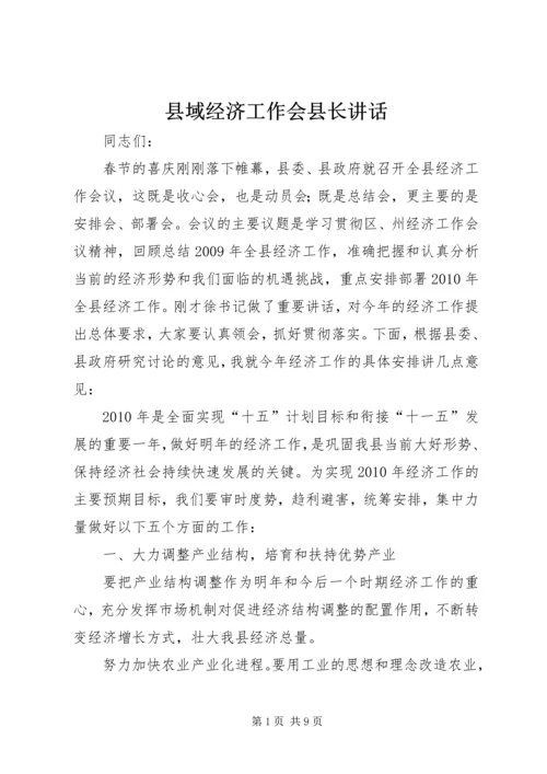 县域经济工作会县长讲话.docx