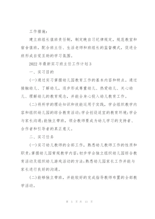 2022年实习班主任工作计划.docx