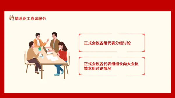 情系职工真诚服务职工代表大会通用PPT模板