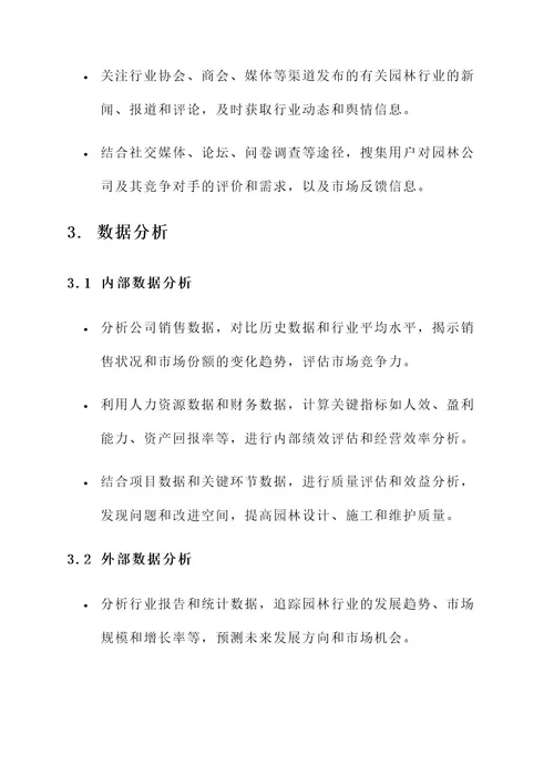 园林公司动态分析方案