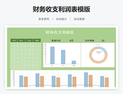 财务收支利润表模版