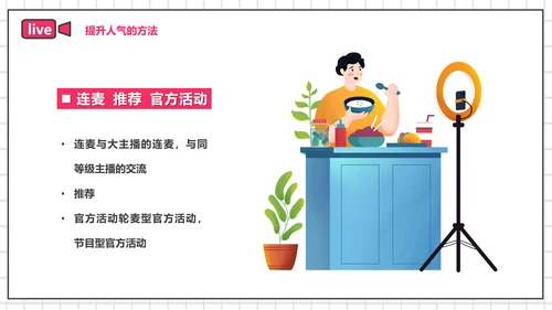 带货主播电商网红直播培训PPT模板