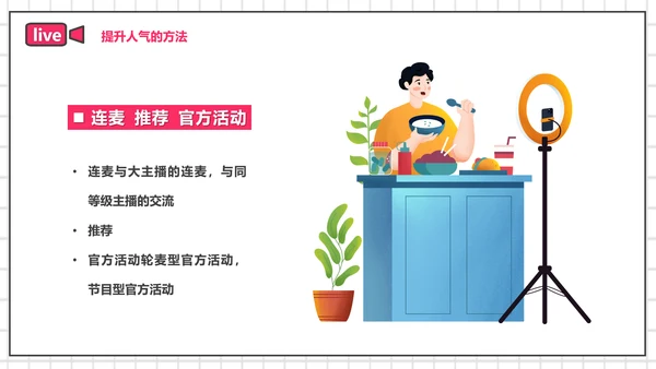 带货主播电商网红直播培训PPT模板